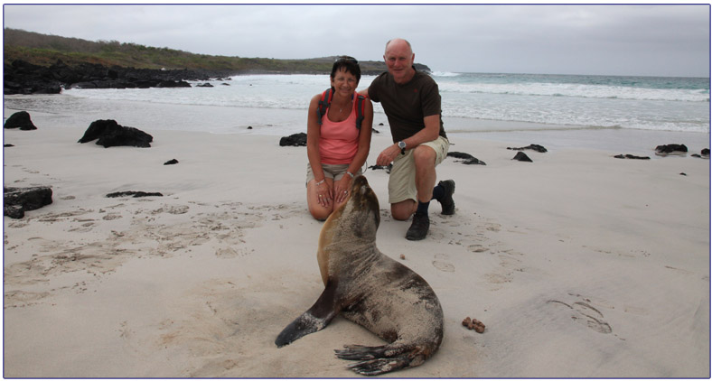 Hans en Gina Mom op San Cristobal